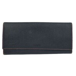 Celine Navy Leather Wallet P-05-2 116120